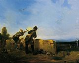 Alexandre-gabriel Decamps Canvas Paintings - Snipe Shooting